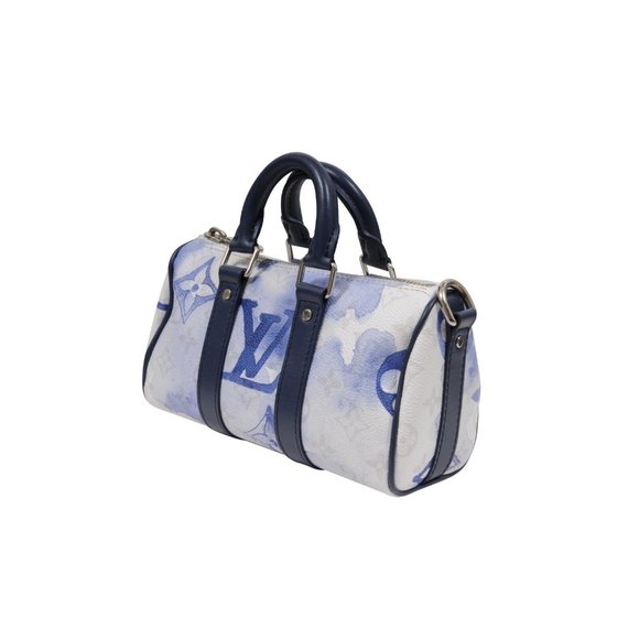 Louis Vuitton Keepall Bandouliere XS Duffle Bag Blue Watercolor M45761 - Picture 3 of 16
